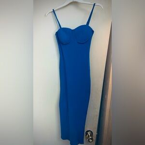 Fashion Nova Blue Bodycon Cocktail Dress